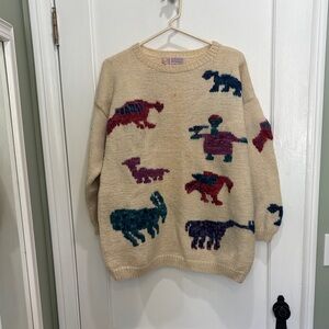 Vintage Putumayo Wool Primitive knit sweater